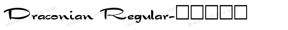 Draconian Regular字体转换